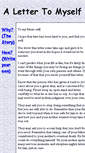 Mobile Screenshot of alettertomyself.com