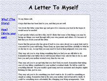 Tablet Screenshot of alettertomyself.com